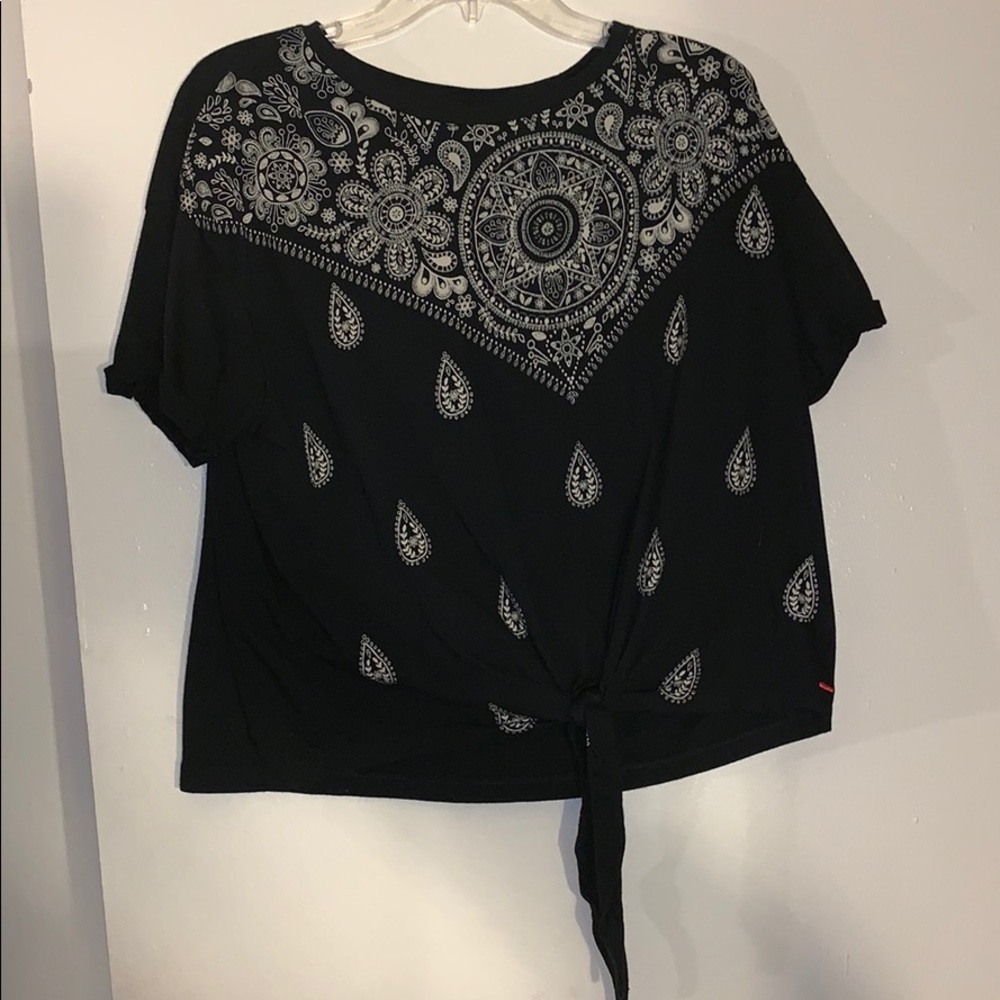 Black Paisley T Shirt
